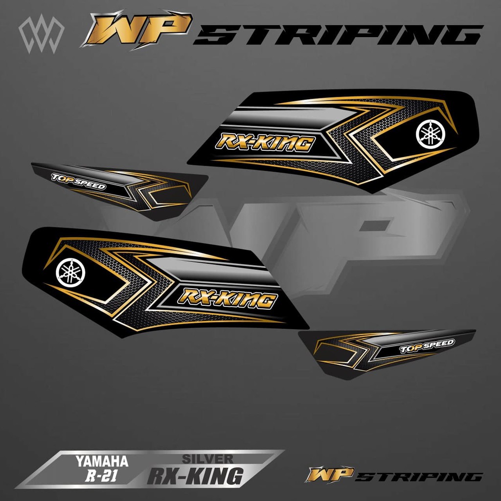 STRIPING RX KING - STIKER VARIASI LIST SKOTLET MOTOR YAMAHA RX KING - R-21