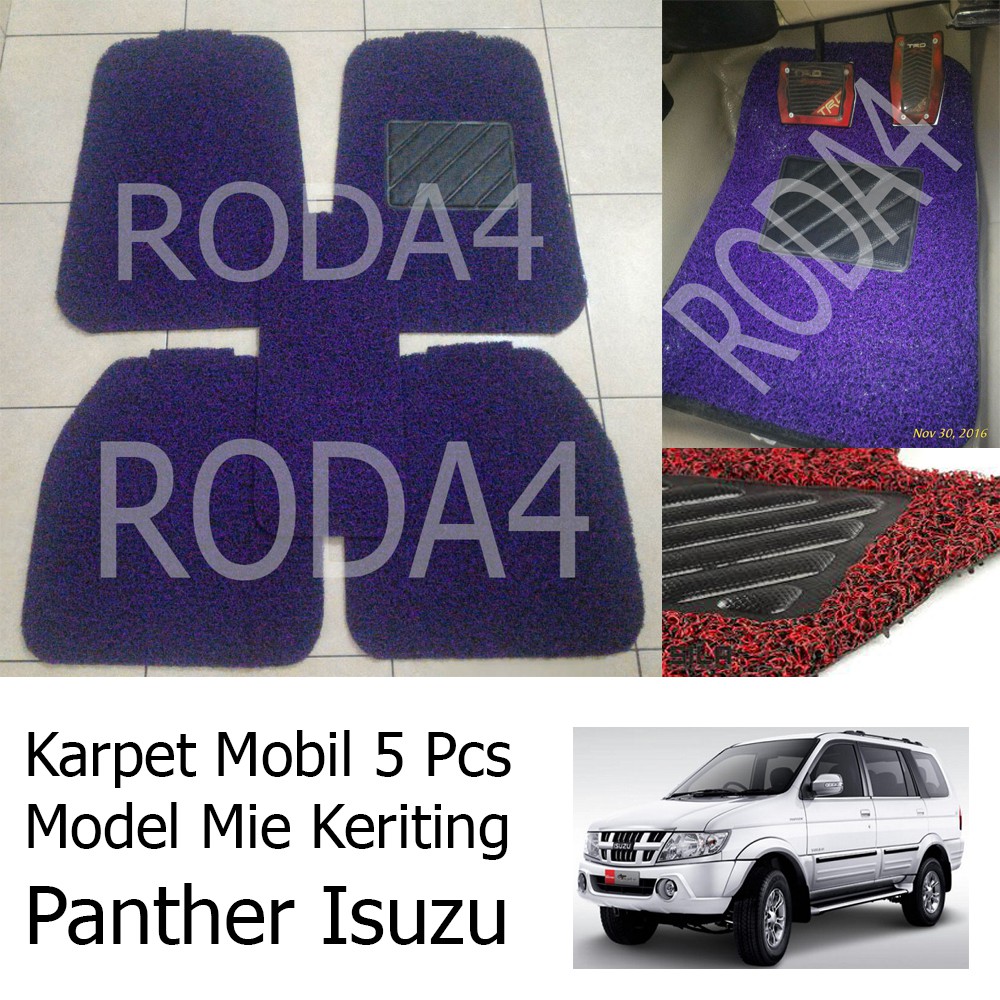 Karpet Mobil / Car Carpet / Floor Mats Universal Model Mie Keriting Panther Isuzu