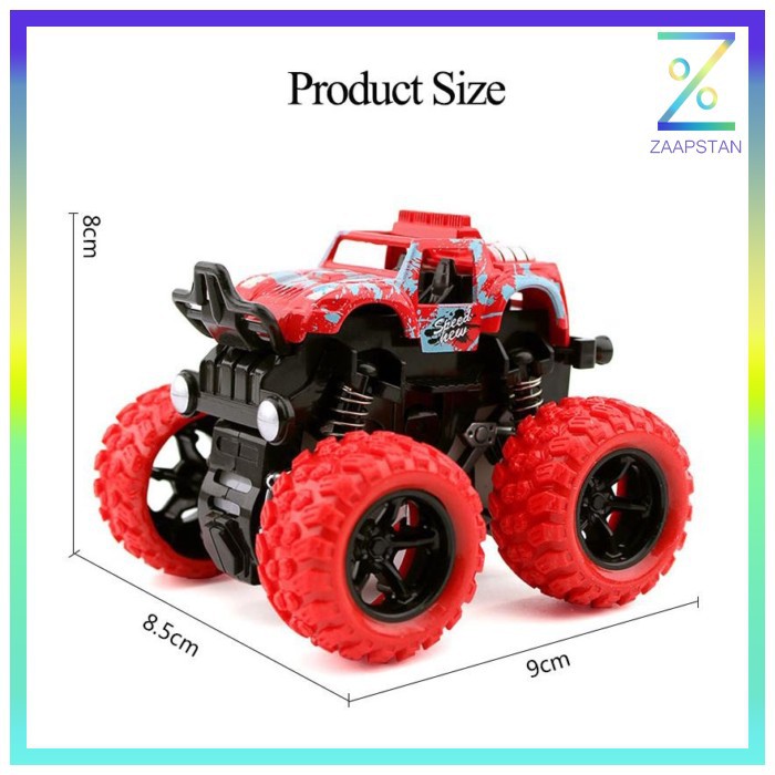 Monster Zap Mainan Mobil Jip Off Road 4 Drive Inertial Bigfoot - D400-