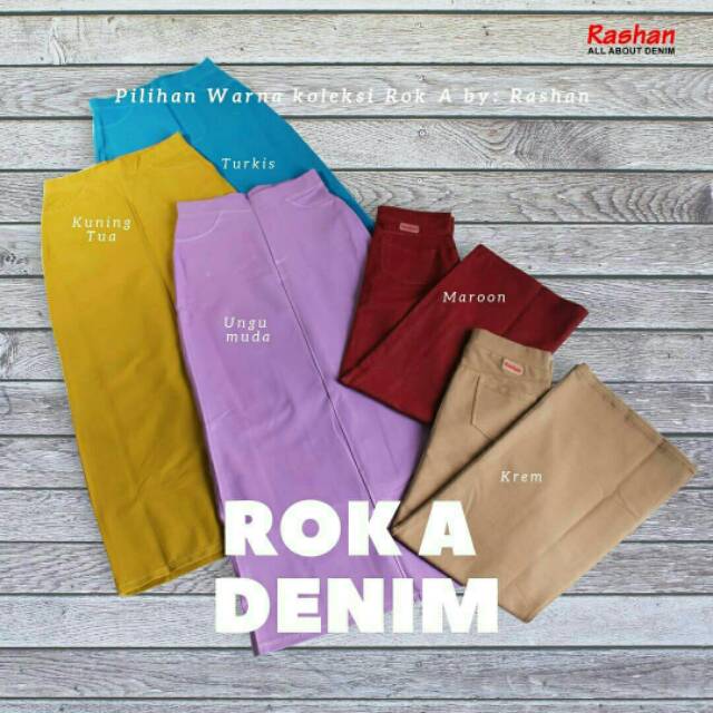 Rok Denim Rashan || Model A-Line, size M - 7 XL