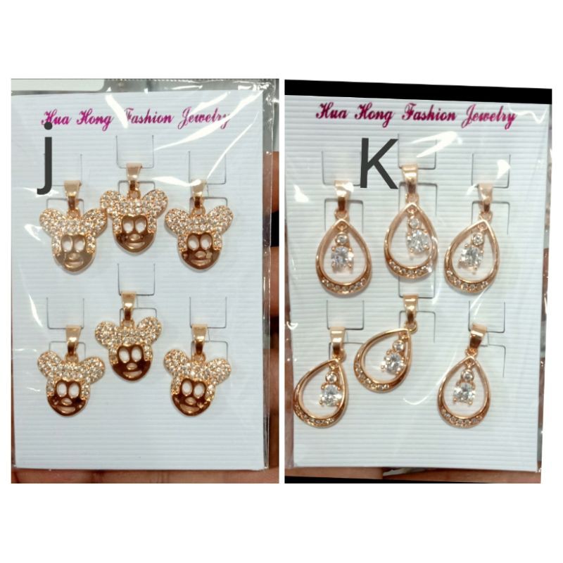 SL07. Liontin xuping Kalung wanita lapis emas dgn mata zircon