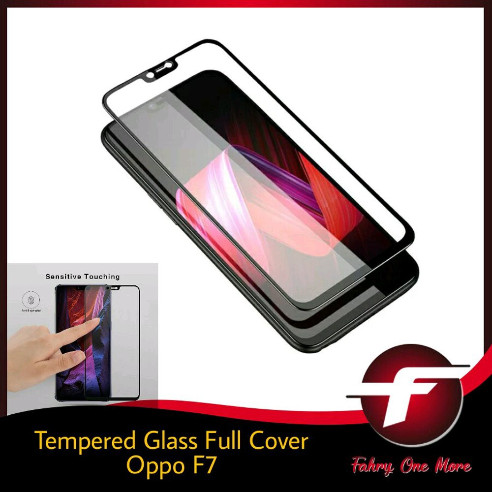 Oppo F7 Tempered Glass Full Cover