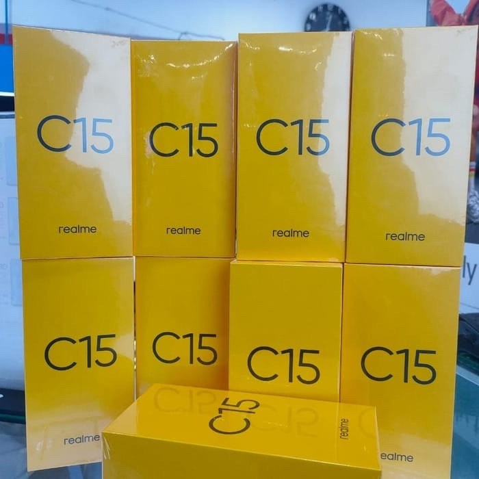 Realme C15 4/64 Ram 4 GB Rom 64GB - Baru - Garansi Resmi - Biru - SIlver