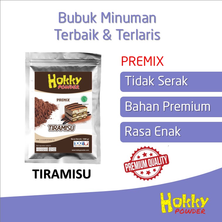 

Bubuk Minuman Bubble Drink Rasa TIRAMISU Original Hokky Powder 1kg