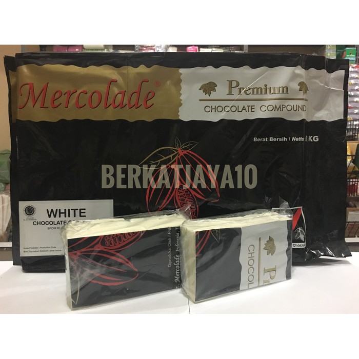 MURAH MERCOLADE WHITE Premium Coklat HALAL Kemasan REPACK 500 Gram