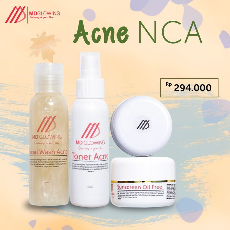 Paket Acne NCA non Serum by MDGlowing MD Glowing Skin
