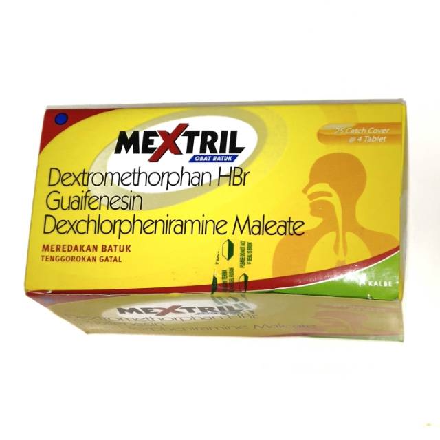 

Mextril Obat Batuk - Per PAK - Isi 25 lembar @4 tablet