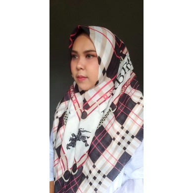 Hijab Voal Printing Lasercut Motif Random Paket Usaha