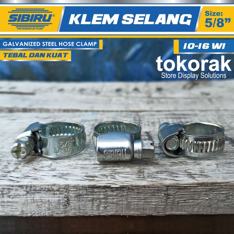 KLEM SELANG 5/8 INCH SHERLOCK KLEM CLAMP CLAM GAS