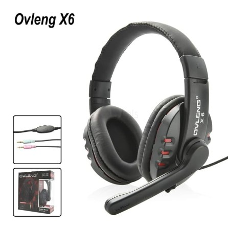 Ovleng X6 Stereo Gaming Headset Free Aux Splitter