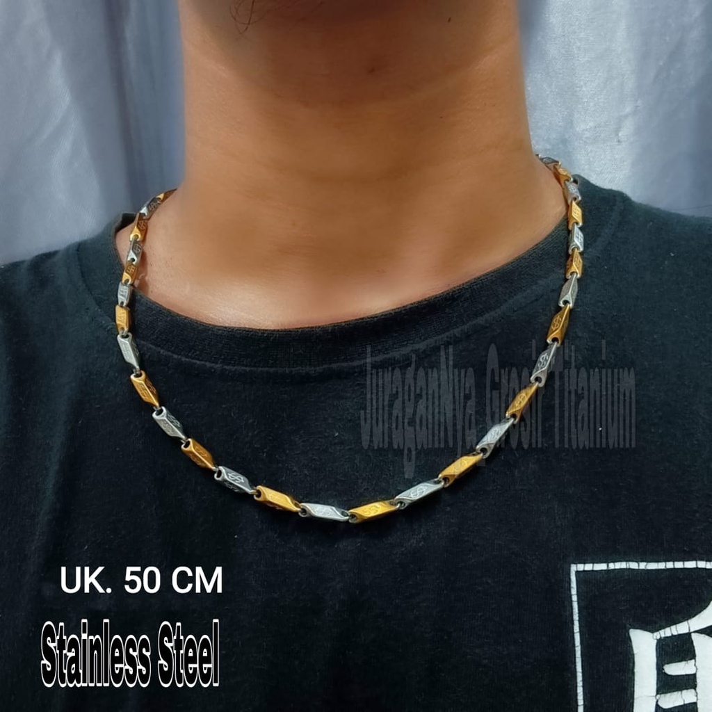 KALUNG TITANIUM  PADI KOMBINASI MEWAH ANTI KARAT&amp;ANTI LUNTUR