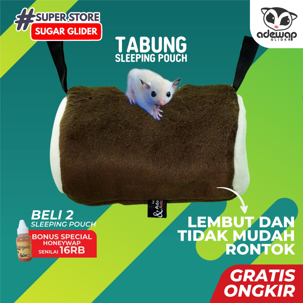 SLEEPING POUCH SUGAR GLIDER MODEL TABUNG / TEMPAT TIDUR SUGAR GLIDER GANTUNG / KANTONG TIDUR SUGAR G