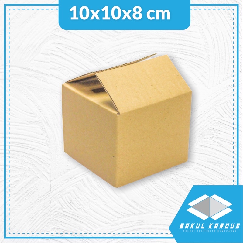 

kardus 10x10x8 cm | box | karton | kardus polos | kardus jadi | online shop | souvenir | packing | custom