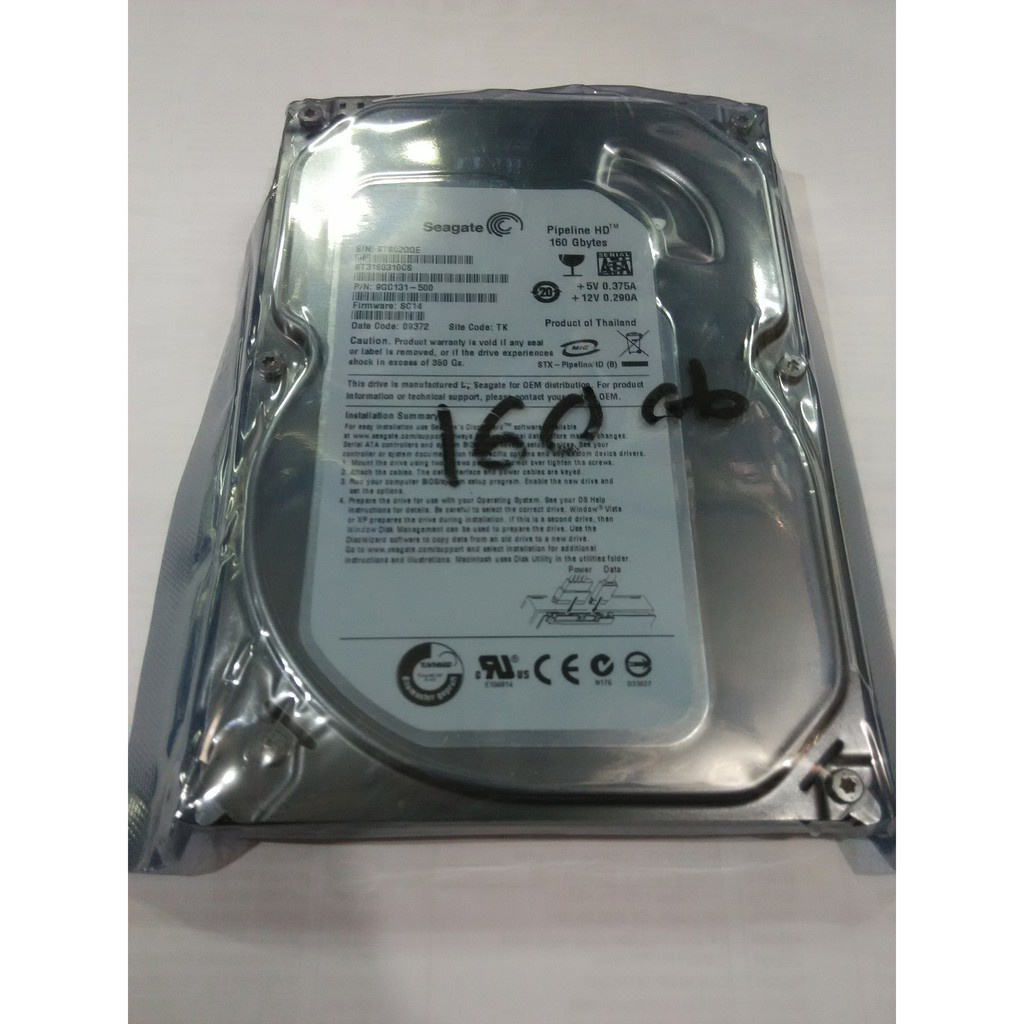 Hardisk Pc Internal 160GB Sata Hdd