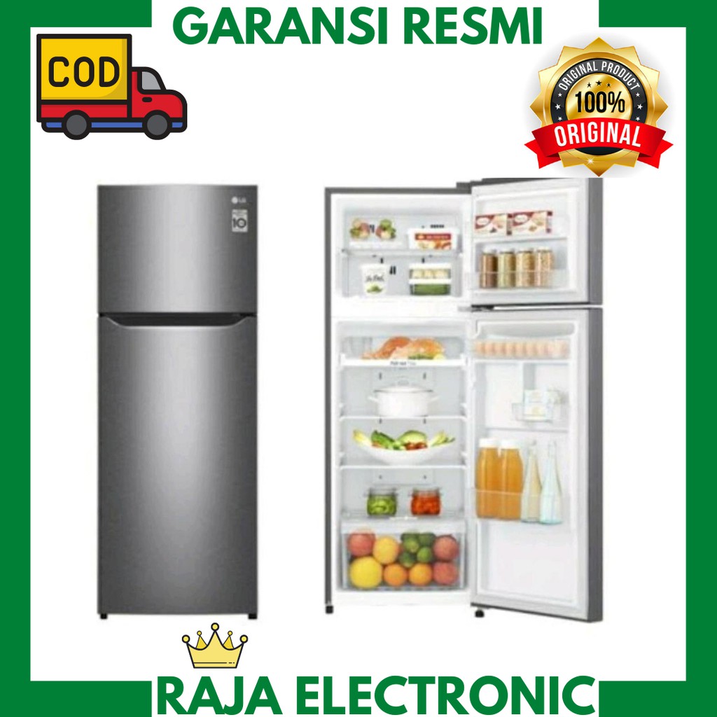 KULKAS LG 2 PINTU GN-B200SQBB /GN- 200SQBB / GN-200 SQBK/ GN 200SQBK / 200 SQBK SMART INVERTER