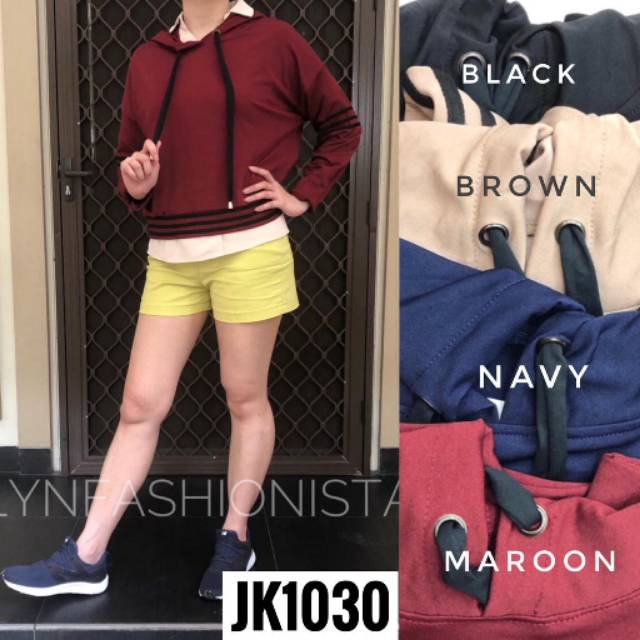 SWEATER LENGAN PANJANG/SWEATER HOODIE MURAH/BAJU ATASAN WANITA/JK1030