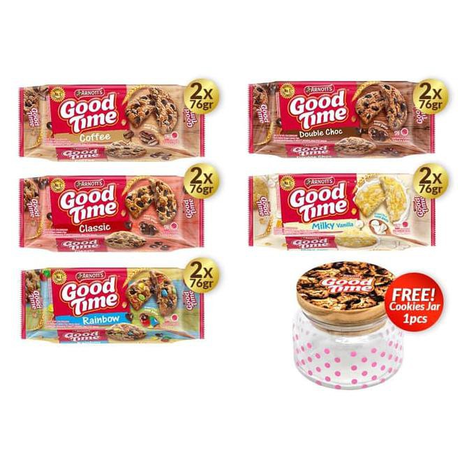 

Terhot! Good Time Cookies Mix Flavor + Free Cookies Jar