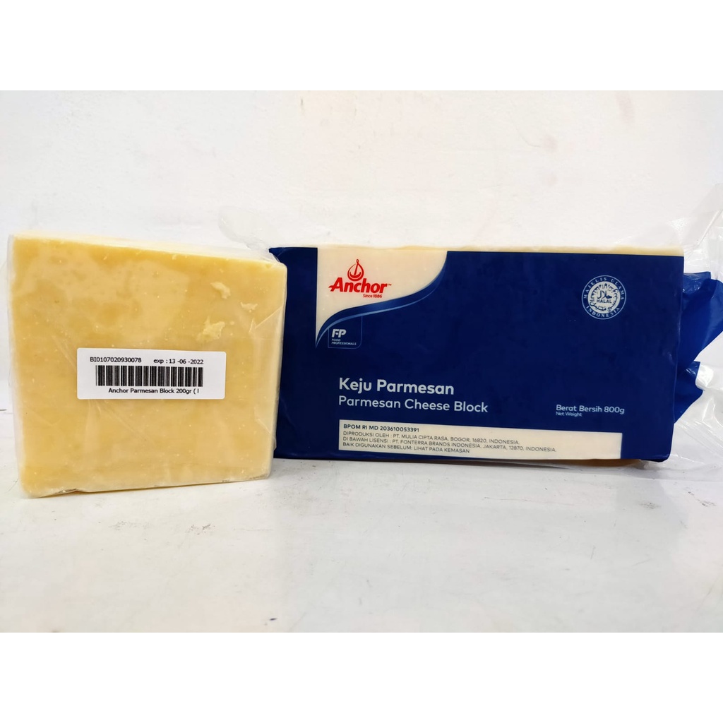 

TERMURAH !! ANCHOR PARMESAN BLOCK 800 GR/ ANCHOR PARMESAN BLOCK 200 GR REPACK