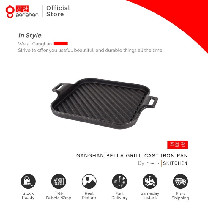 Ganghan Cast Iron Pan - Bella Grill