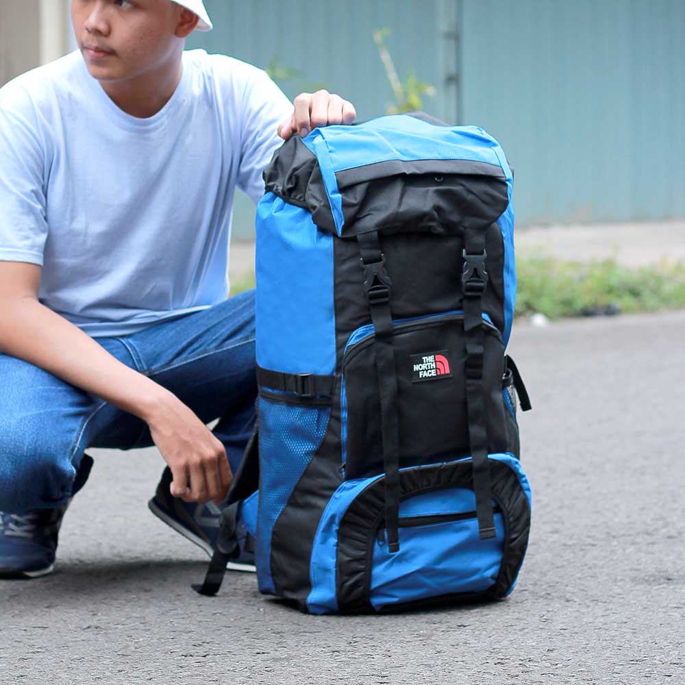 Tas Gunung 60 Liter Ransel Keril 60L Biru 117