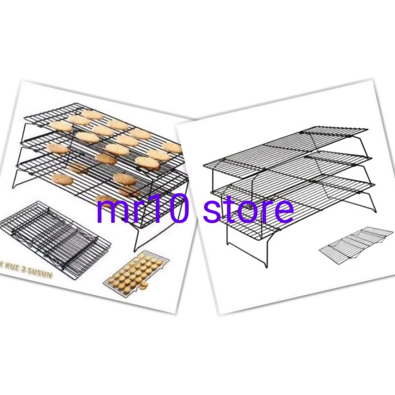 cooling rack kue 3 susun/cooling rack kue ukuran 40x25