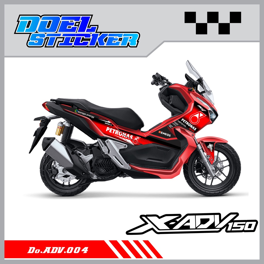 STICKER STRIPING ADV 150 - STICKER STRIPING LIST VARIASI HOLOGRAM , CROME ADV 150 DOEL 004