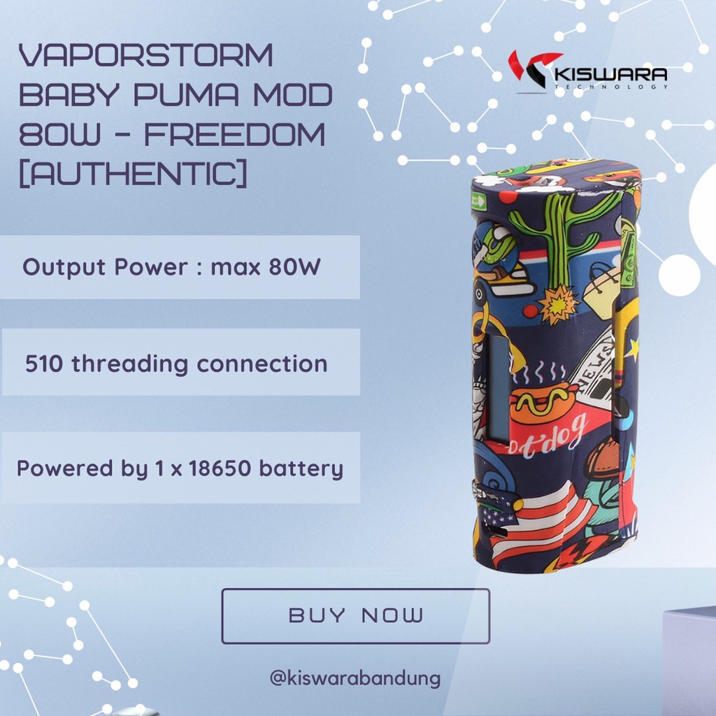 VaporStorm Baby Puma Mod 80W - FREEDOM [Authentic]