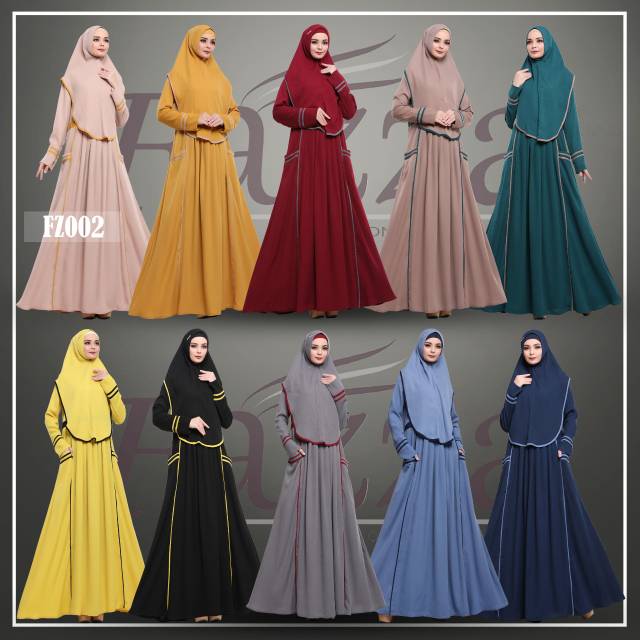 Gamis terbaru syari set fazza