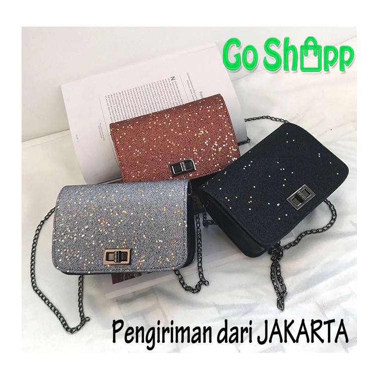 Tas Selempang Wanita Glitter - Sling Bag Wanita - Tas Fashion Wanita Terbaru Import [SL03]