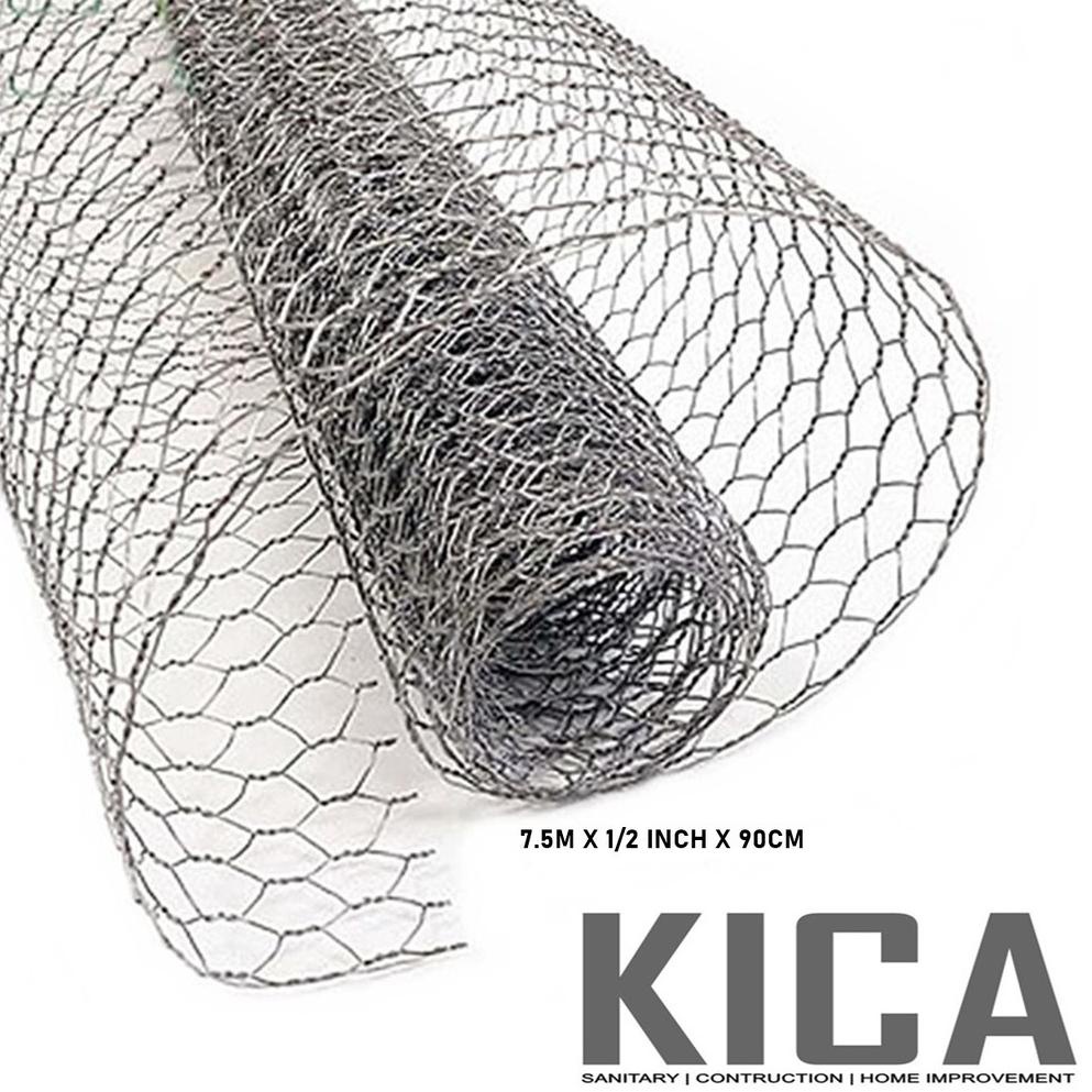 [KODE 3841] KAWAT AYAM ROLL ROLLAN / CHICKEN WIRE MESH / KAWAT GALVANIZED PANJANG 7.5M