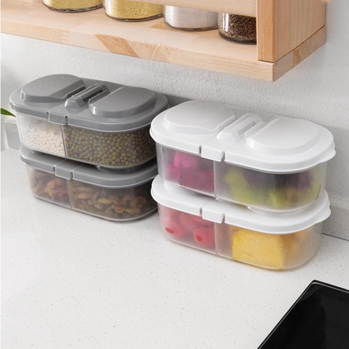 Kotak Makanan 2 sekat Food Storage Box Food Container - HW014