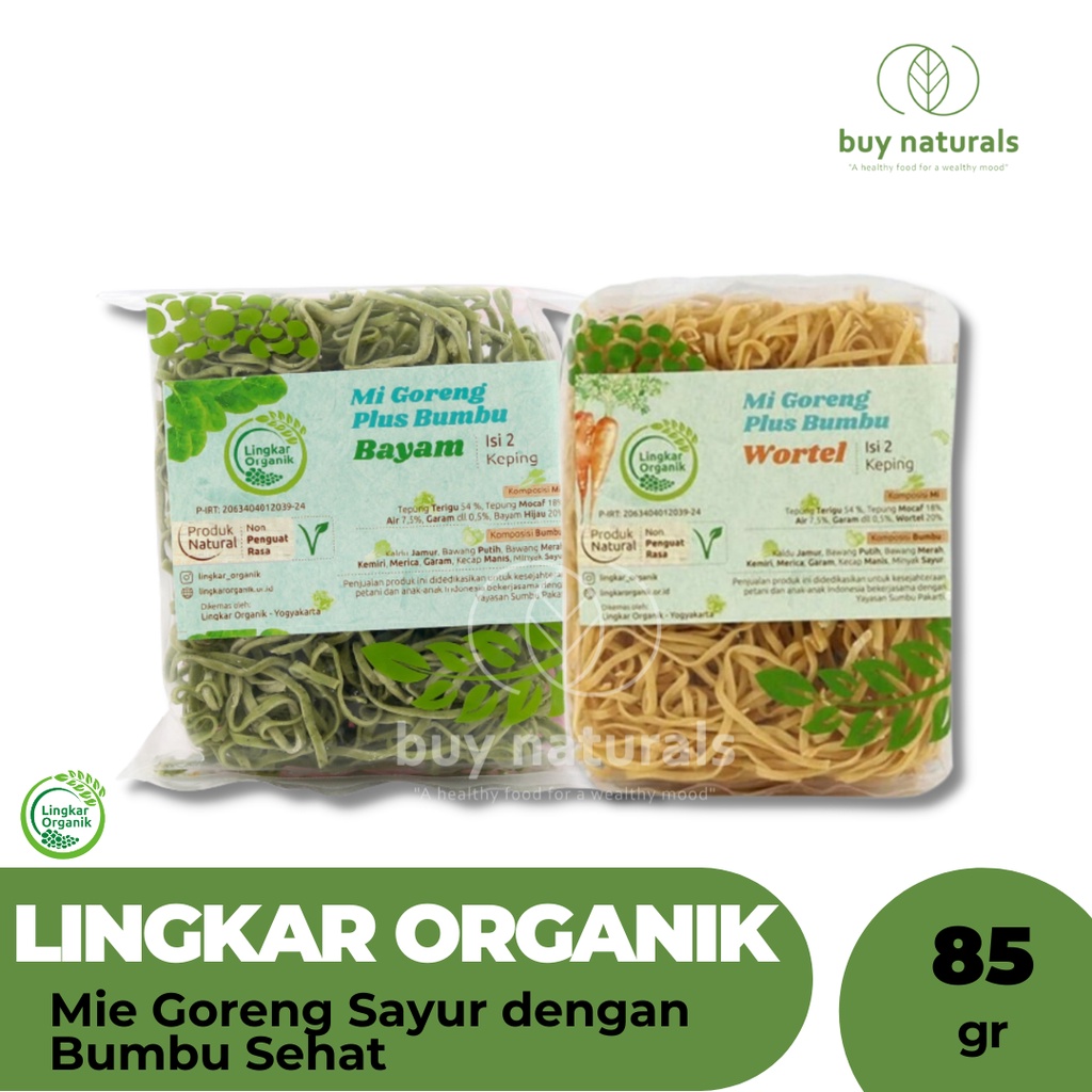 

Lingkar Organik Mie Sayur Bumbu Sehat Organik - Non MSG MPASI