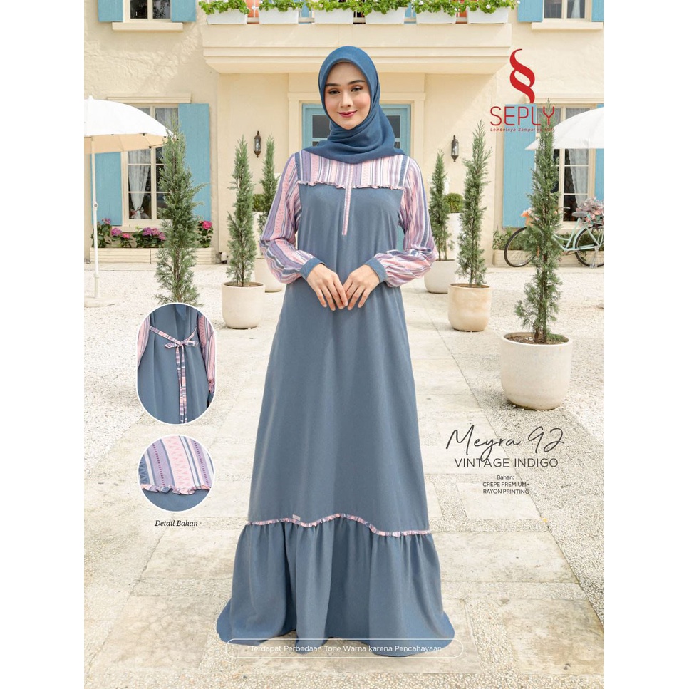 Cod Busana Muslim Gamis Seply Meyra 92 New Arrival Best seller