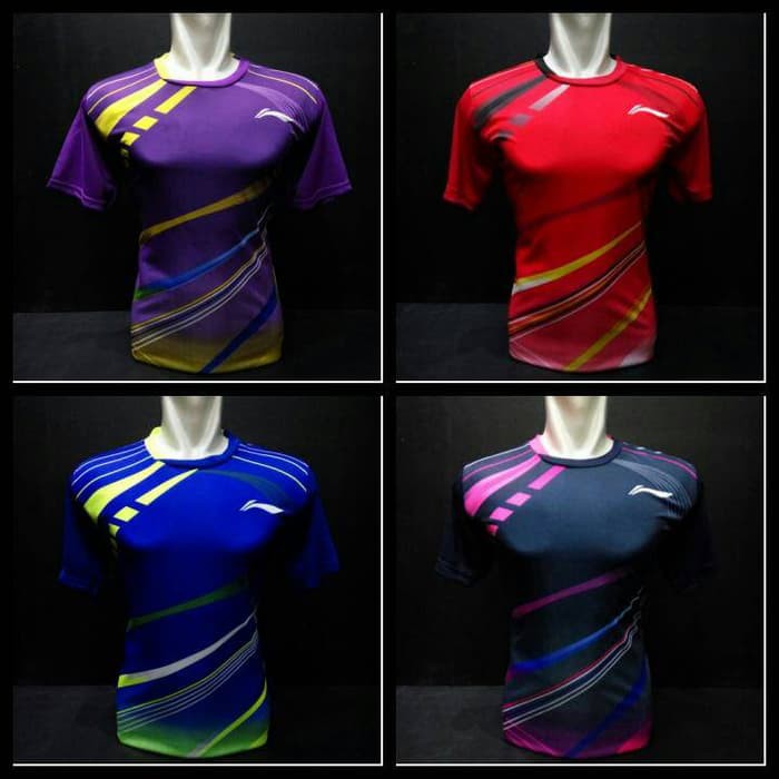 baju badminton 2017 terbaru Baju Kaos Badminton / Bulutangkis LiNing L