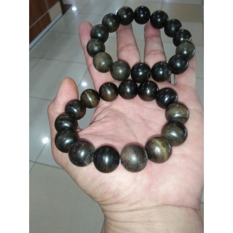 Djgemsstone Gelang kayu gaharu jenis aquilaria filaria asal papua super king tengelam di air  16 mm