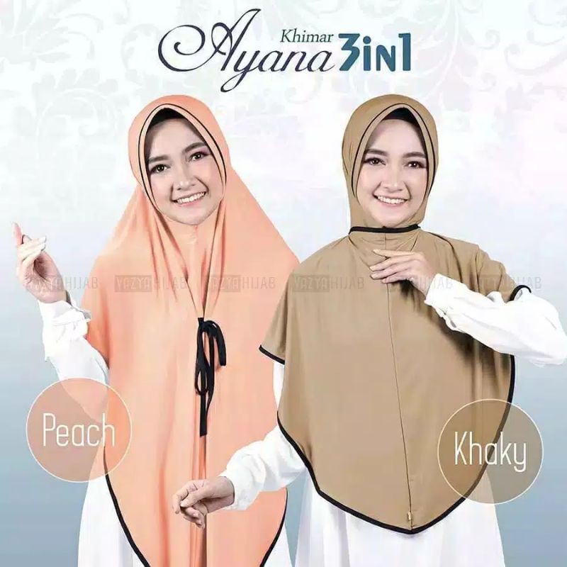 HIJAB NIQAB AYANA 3IN1 DEWASA