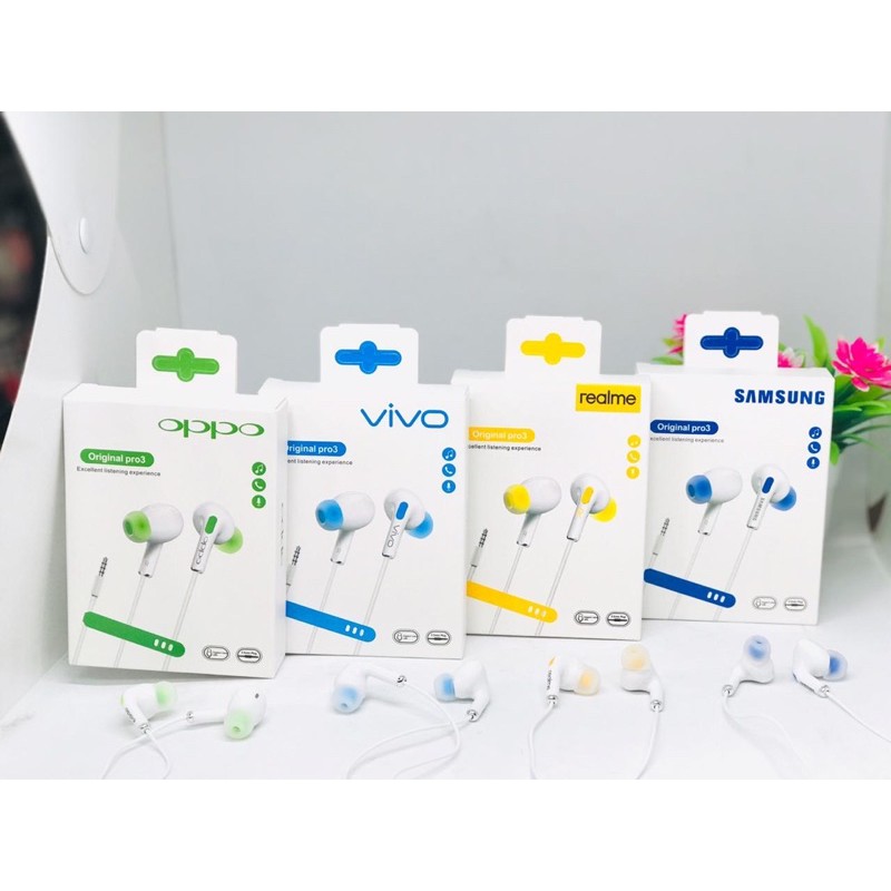 PROMO EVERYDAY HANDSFREE R11 / R15 / PRO3 CLEAR HIFI AUDIO EARPHONE STEREO MUSIC