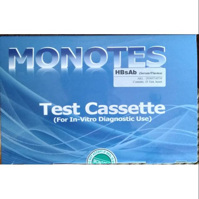 Rapid test monotes HBsAb device orient gene