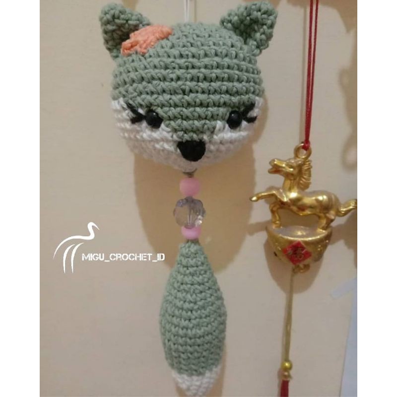 Amigurumi Fox keychain