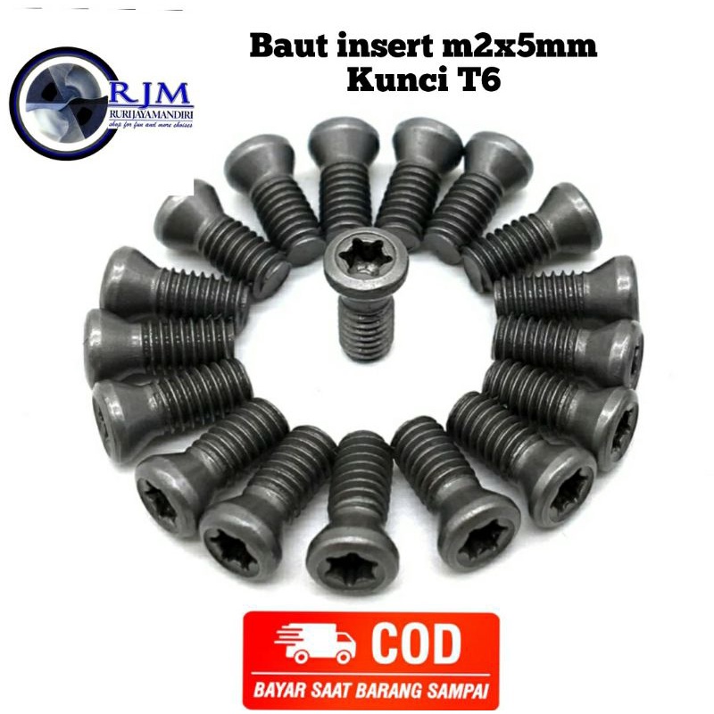 baut holder,baut facemill,baut insert m2x0.4 5mm bukan m2.5 m3 m3.5 m4 m4.5 m5