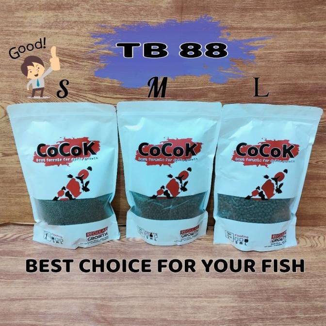 PAKAN KOI IKI COCOK GROWTH HIGH PROTEIN 50% isi 1 kg BAGUS.