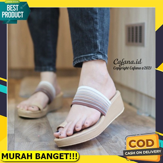 Wedges Wanita Kekinian Wegdes Wages Wadges Terbaru Cewek Weges Sandal 2022 Wajes Import Murah Sandal