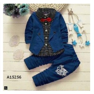 Baju Anak Korea Umur 2-3-4-5 Tahun TK Set S   telan Setelan