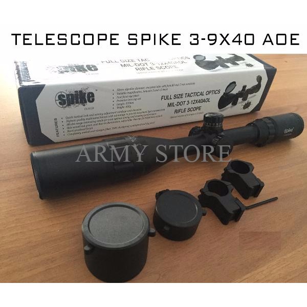 teleskop teropong spike 3-9x40AOE hunting deer