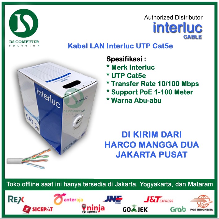 Jual Kabel LAN Interluc UTP Cat5e 305Mtr Shopee Indonesia