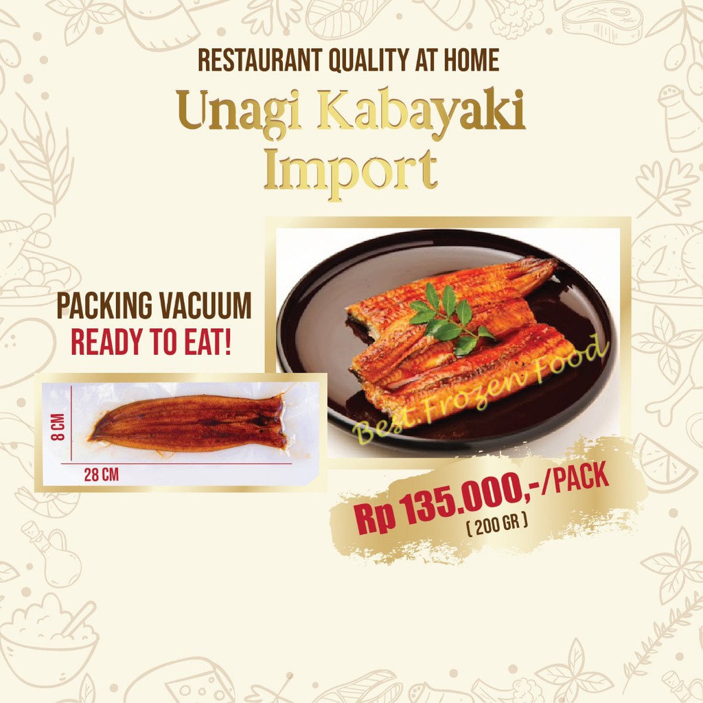 

Frozen Unagi Kabayaki (200gr)