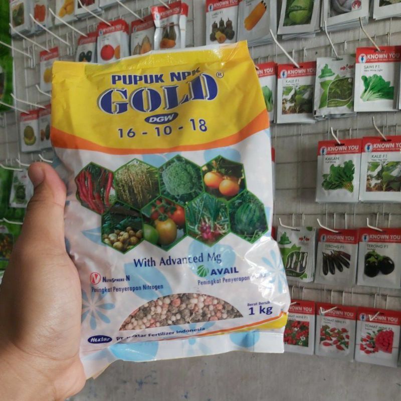 PUPUK NPK BUAH-Pupuk Npk GOLD DGW( isi 1kg)