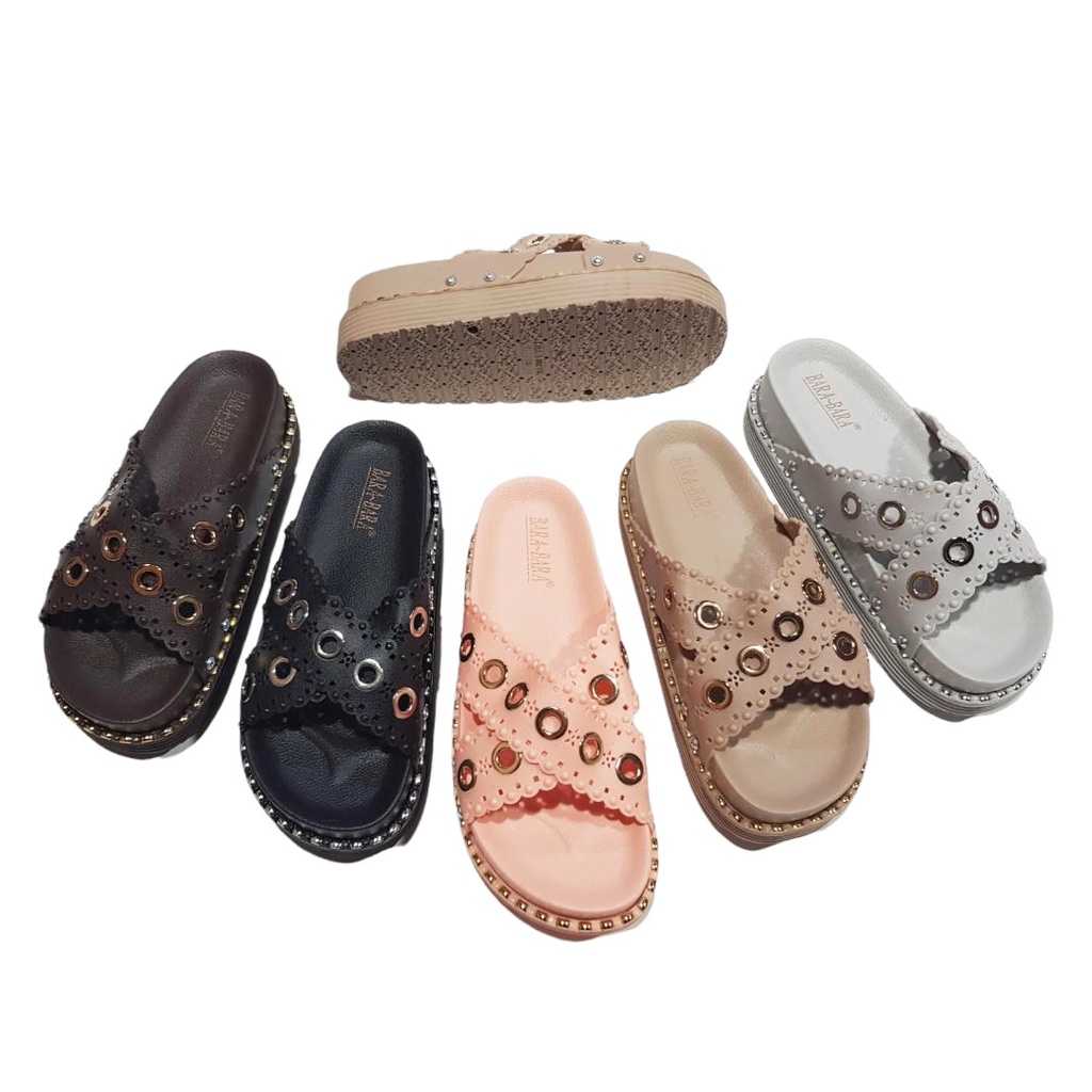 Bara~Bara Sandal Jelly Karet Silang BBJ28-SLRBM (Z3)