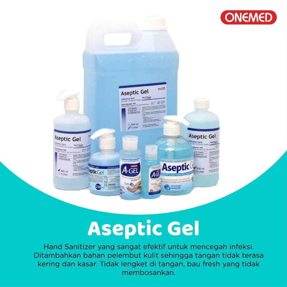 Handsanitizer OneMed Aseptic Gel untuk Traveling