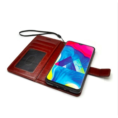 Wallet case samsung m20 Flip Case Premium Leather